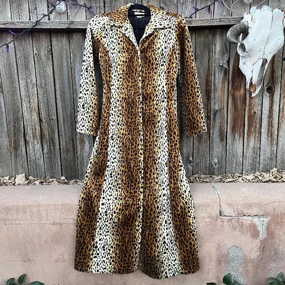 Leopard Print Trench Coat - Picture 1 of 10
